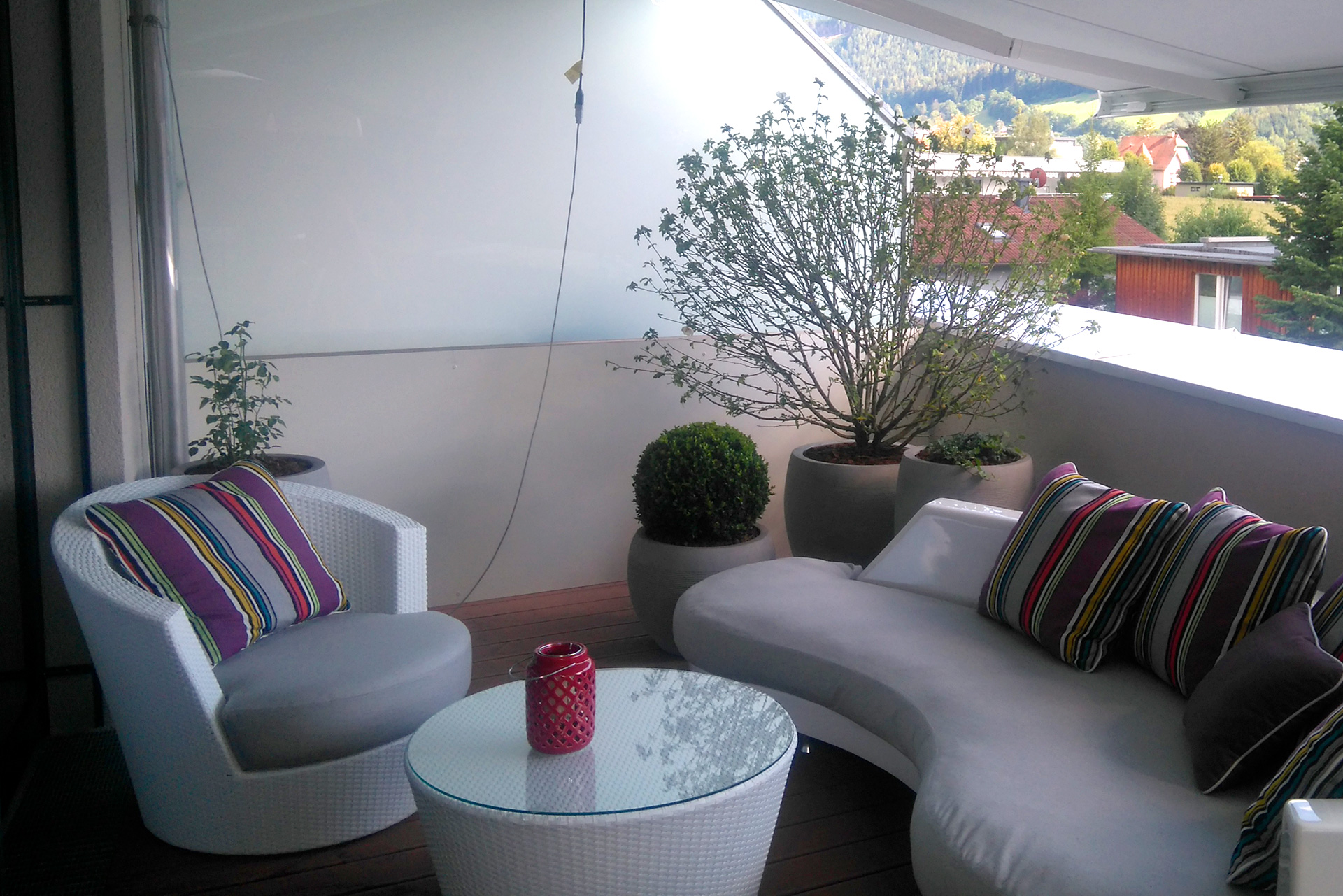 Terrassengestaltung, Terrassenbepflanzung, Gartenbau Lechner Innsbruck Tirol